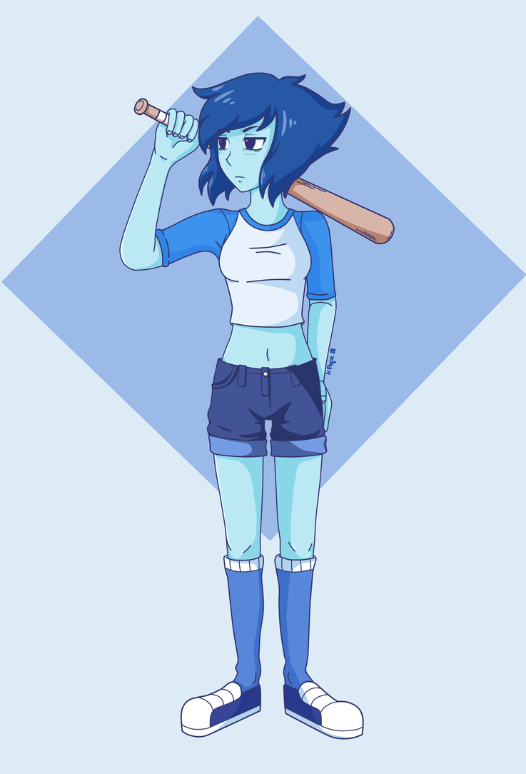 I usually don't draw full bodies but I thought I'd give it a try so there you go.  Btw as you can see I forgot to draw Lapis' baseball hat which is quite unfortunate but eh... I'm too lazy to ...