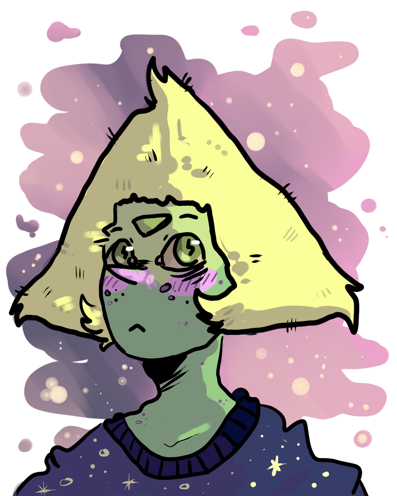 Drew peridot again bc she's my favourite   Also first picture drawn with the Cintiq that I got from PrinceofAces  Thaks again my dude this thing is beautiful <3