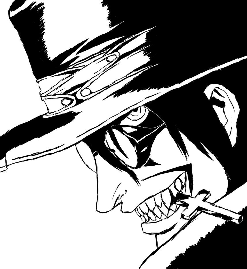 Alucard Black and White by baddreams55 on DeviantArt
