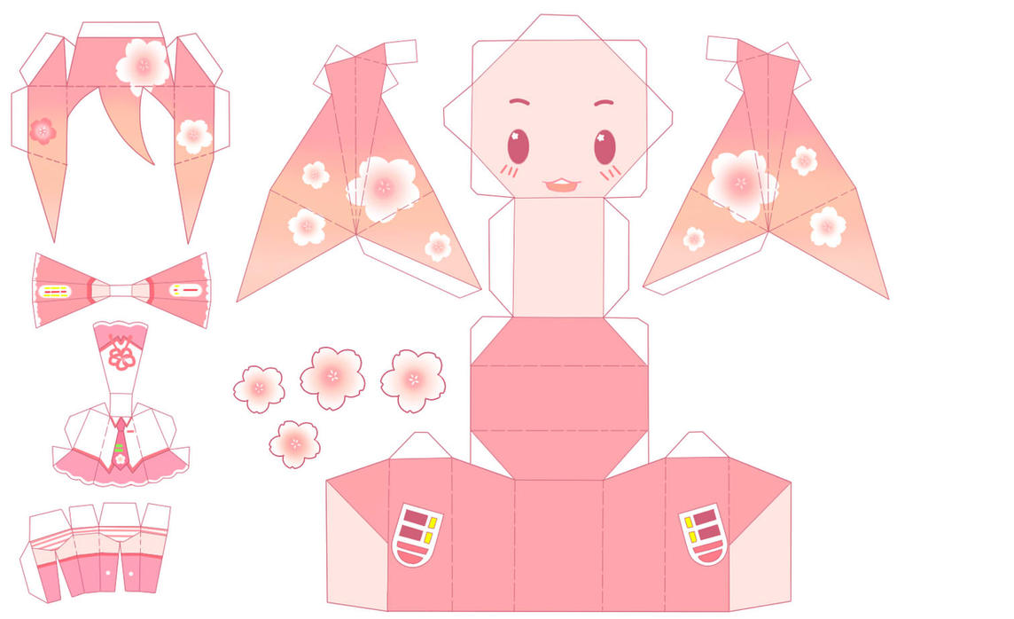 Papercraft Sakura Miku by AngelHatsuneMttz on DeviantArt