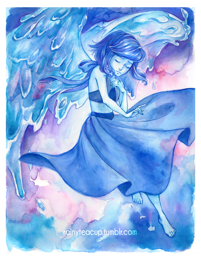Watercolor of Lapis from Steven Universe Prints available in my store! Tumblr • Twitter • Instagram • Facebook • Store • Website