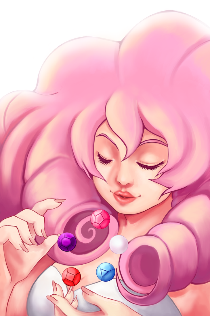 I just recently started to get into Steven Universe ;u;! I love Rose Quartz so much!