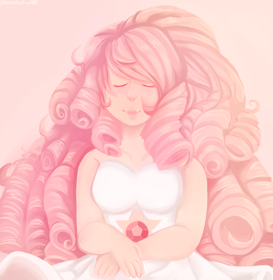 I like just finished binge watching ALL of Steven Universe so far and I LOVE IT. I love the painting of rose in the temple and I wanted to do my own version of it and I really like how this came ou...
