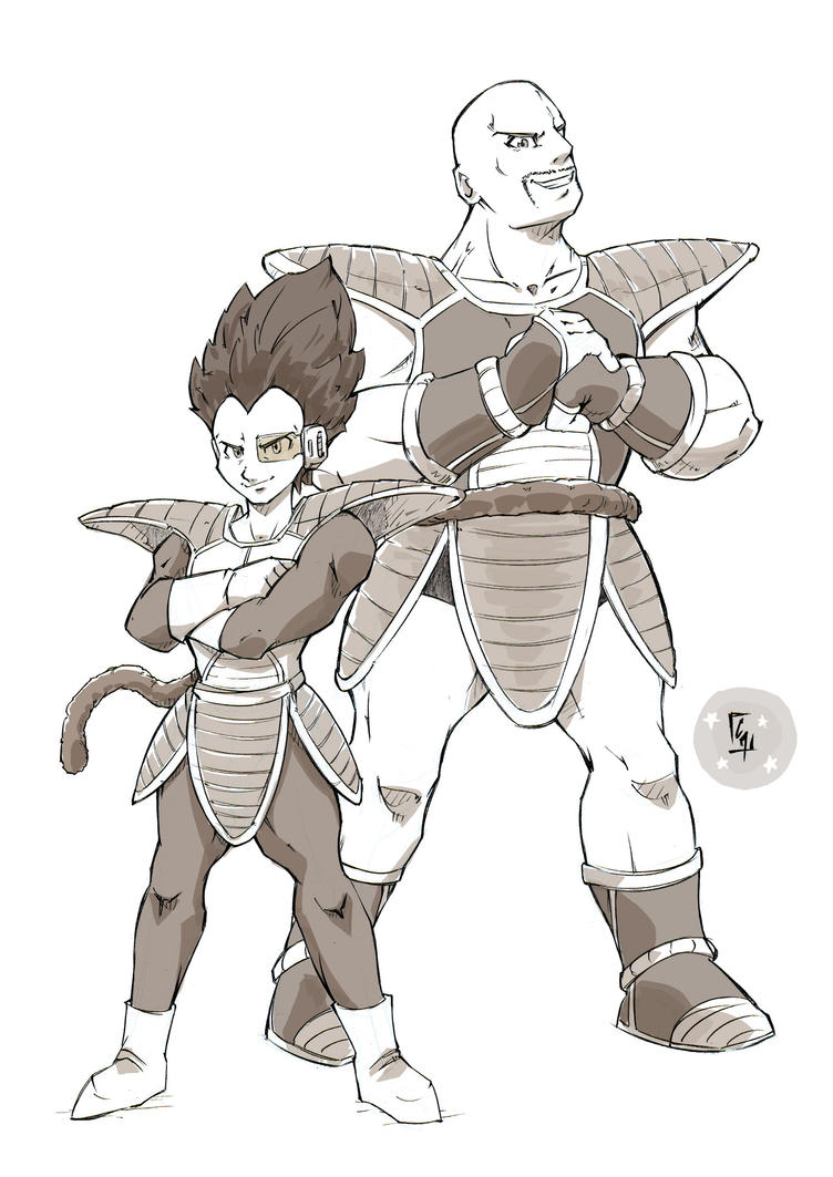 Vegeta and Nappa (Dragon Ball Z) - sketch by ChrisMassuh2150 on DeviantArt