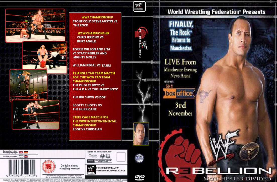 Resultado de imagen para wwe rebellion 2001 poster