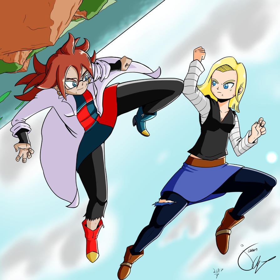 Android 18 vs Android 21 by jkalsop on DeviantArt