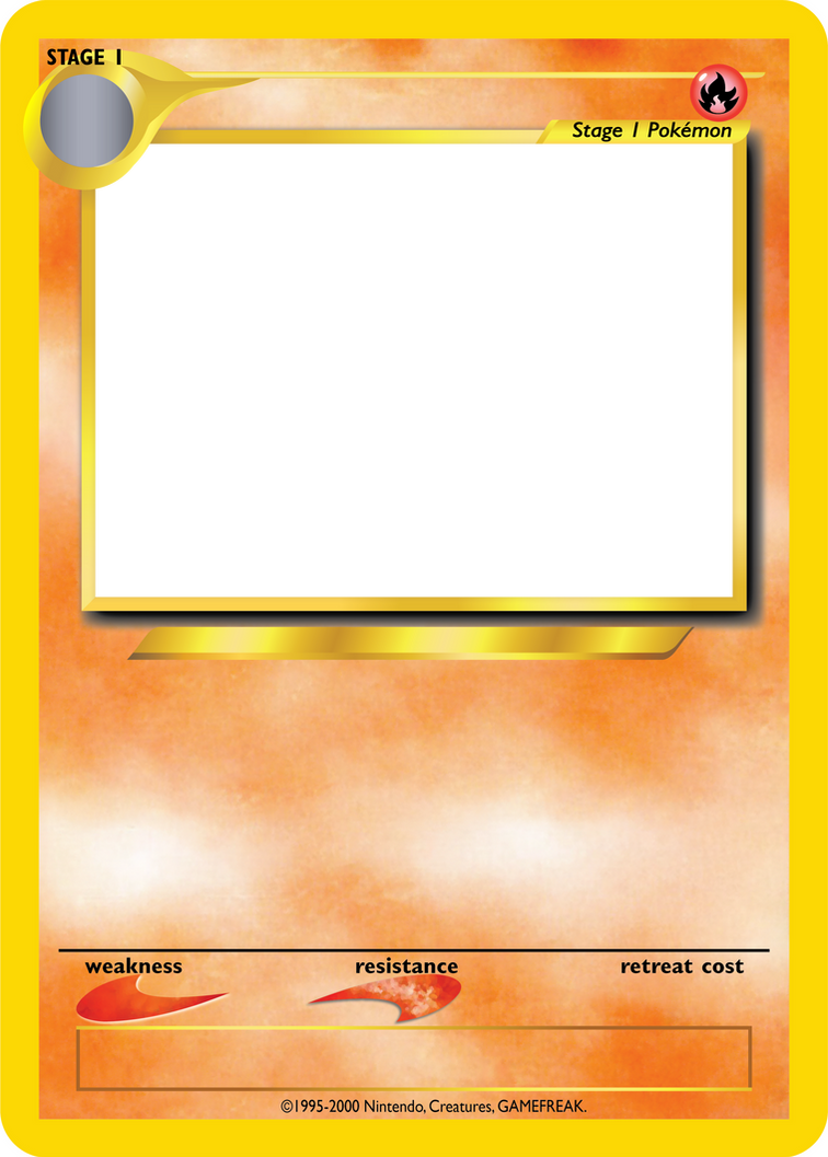 Pokemon Card Template Png