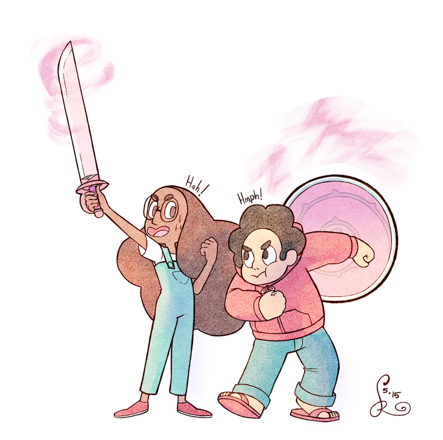 Stevonnie feels like she would be the perfect warrior. ON TUMBLR: osreido.tumblr.com/post/118314… Thanks for commissioning!