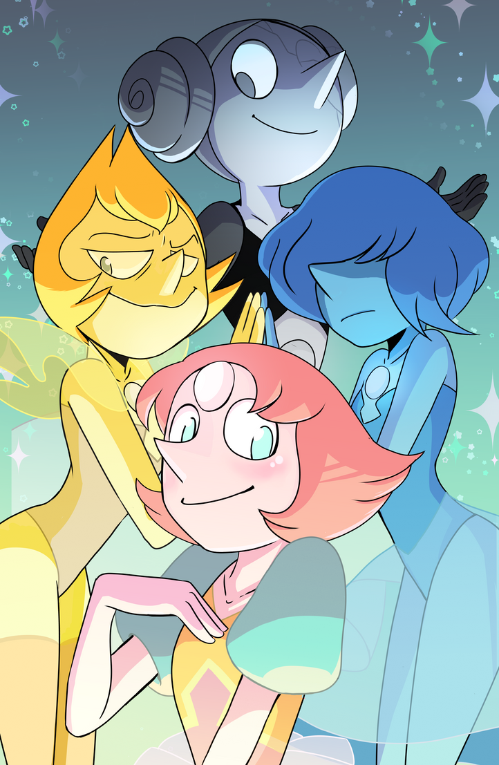 One of my Steven Universe Prints for FanExpo 2018 I secretly work on this work (and the other one for too long lol)  I really happy with the result   I LOVEEEEE all Pearls. They have a ve...