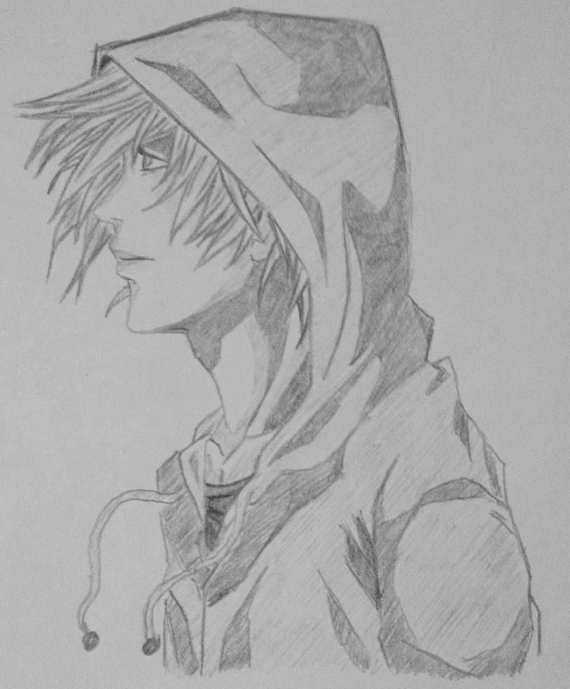 List 101+ Images anime guy with hoodie side view Full HD, 2k, 4k