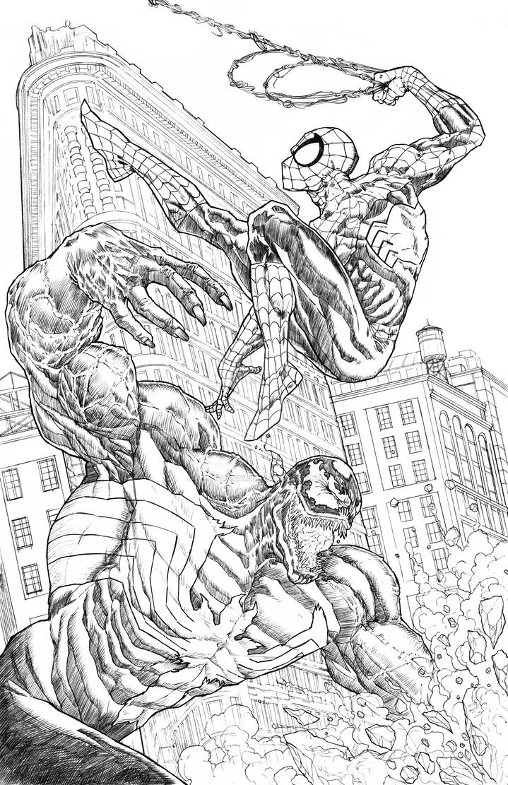 Spiderman vs Venom by illustr8now on DeviantArt