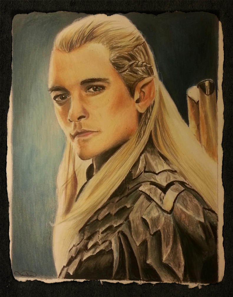Colored pencil drawing of the Legolas by vandableavins on ...