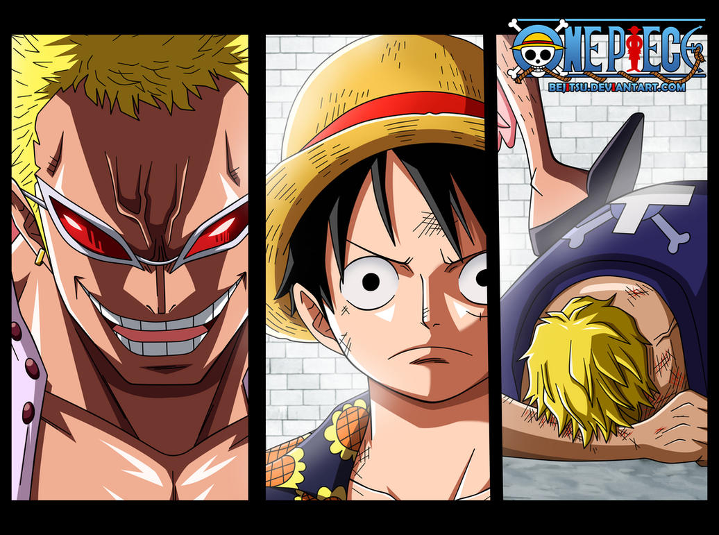 One Piece 759 - Doflamingo,Luffy,Bellamy by Bejitsu on DeviantArt