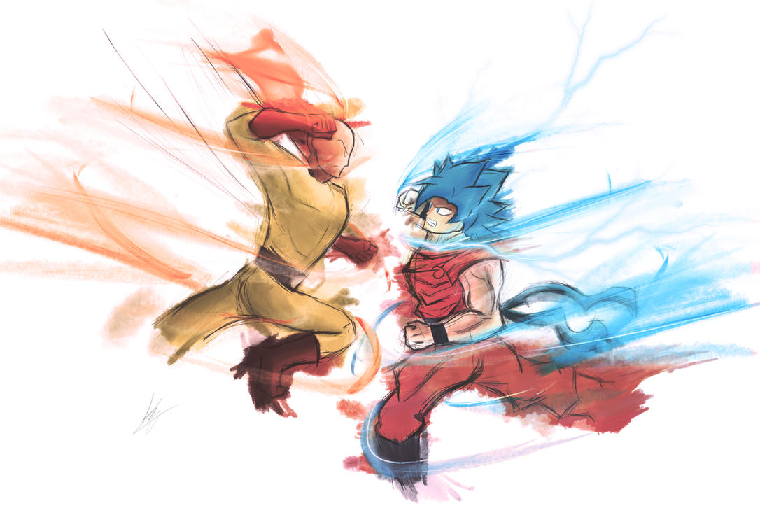 Saitama vs Goku / 4k / One Punch Man / DBZ Super by izhan ...