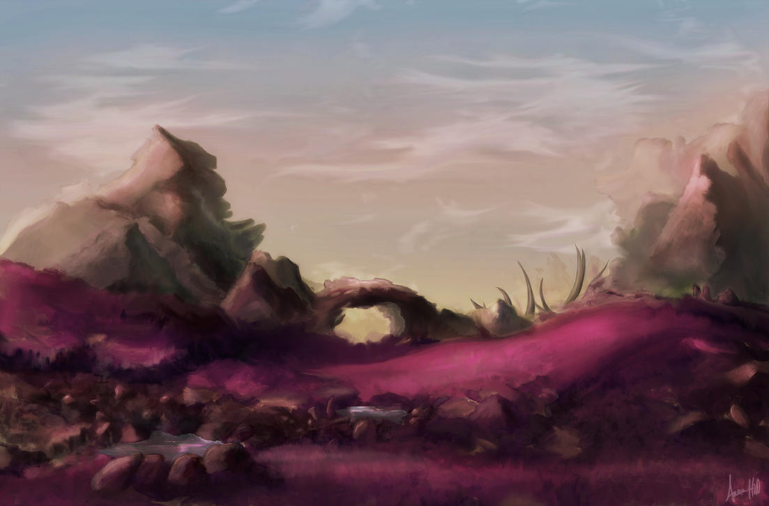 otherworldly landscape 2 by nebulae-decay on DeviantArt
