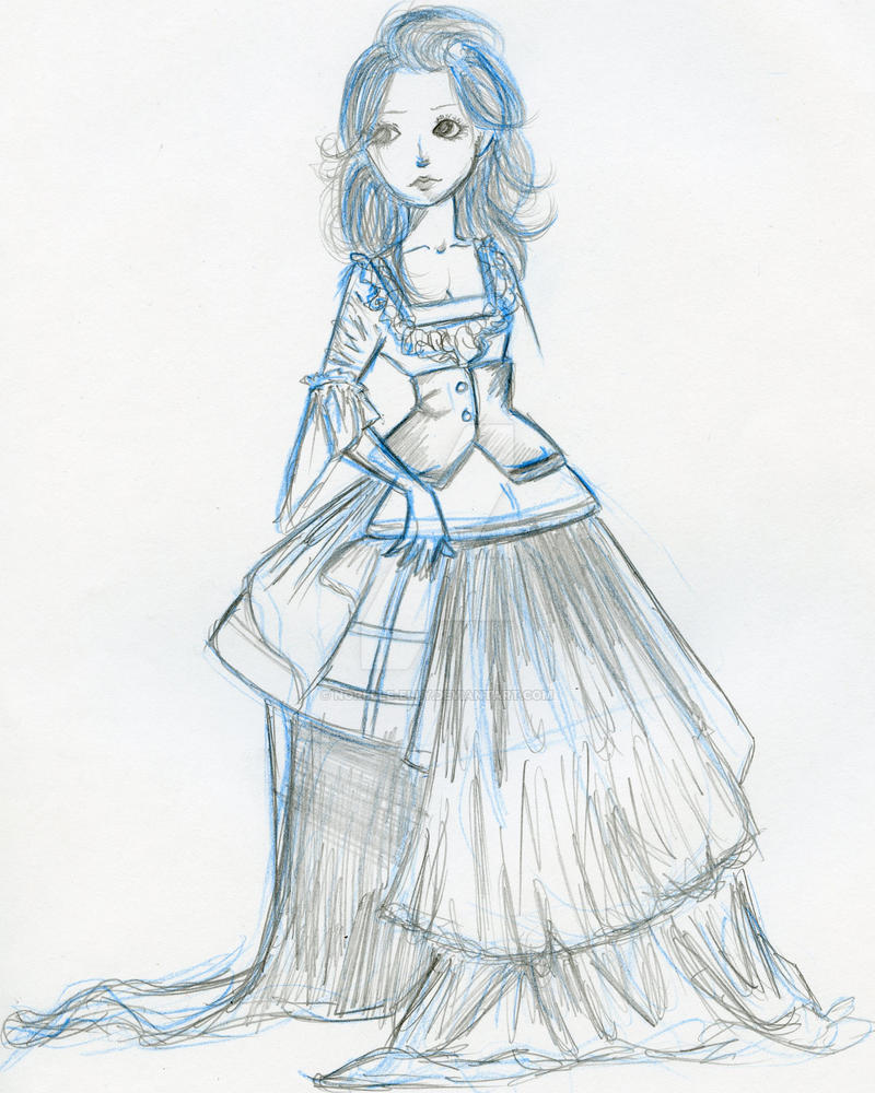 Marie Antoinette sketch by norelle-elly on DeviantArt