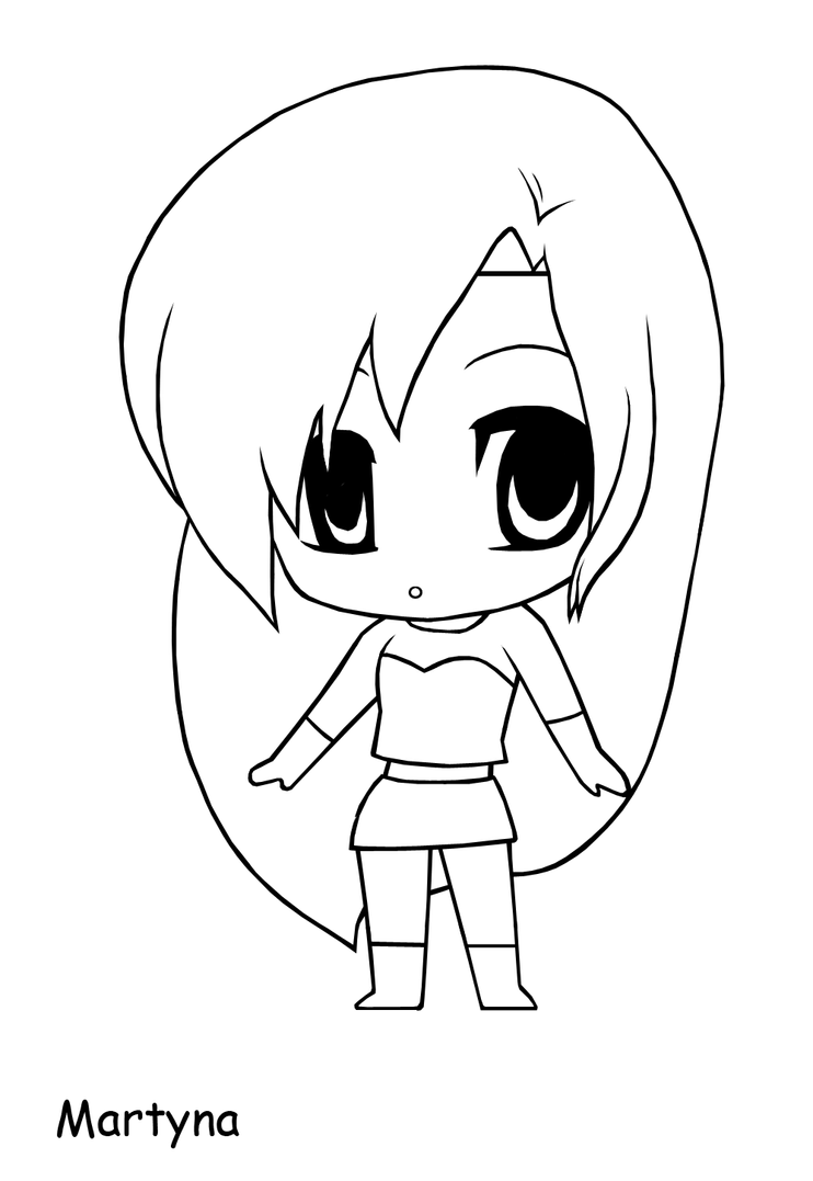 Lineart: Chibi Martyna by The-PirateQueen on DeviantArt