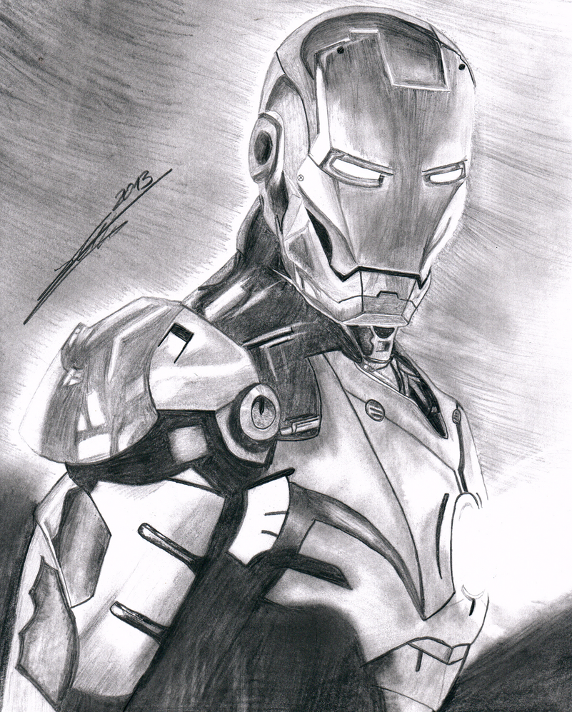 Iron Man Drawing by markusihl on DeviantArt