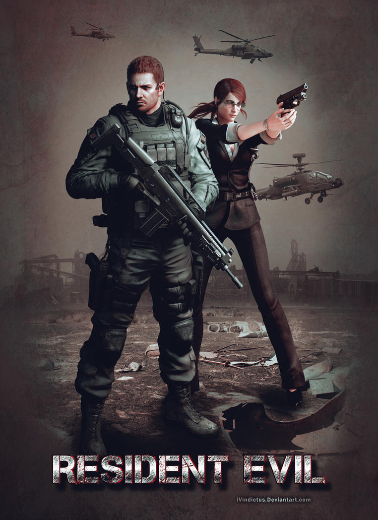 Resident Evil - Chris and Claire Redfield by iVindictus on DeviantArt