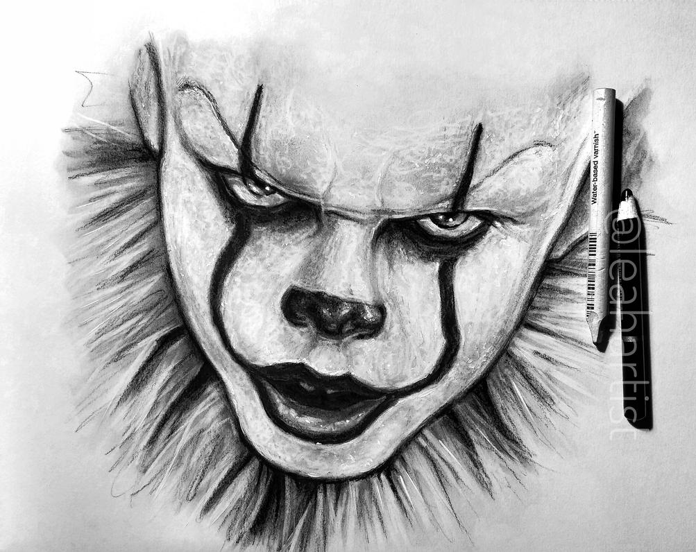 Pennywise portrait sketch by Cleicha on DeviantArt