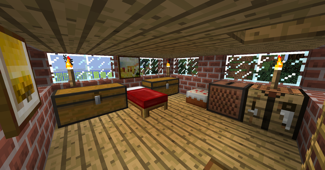 Minecraft Bedroom 2nd Floor By Ceej95 On DeviantArt