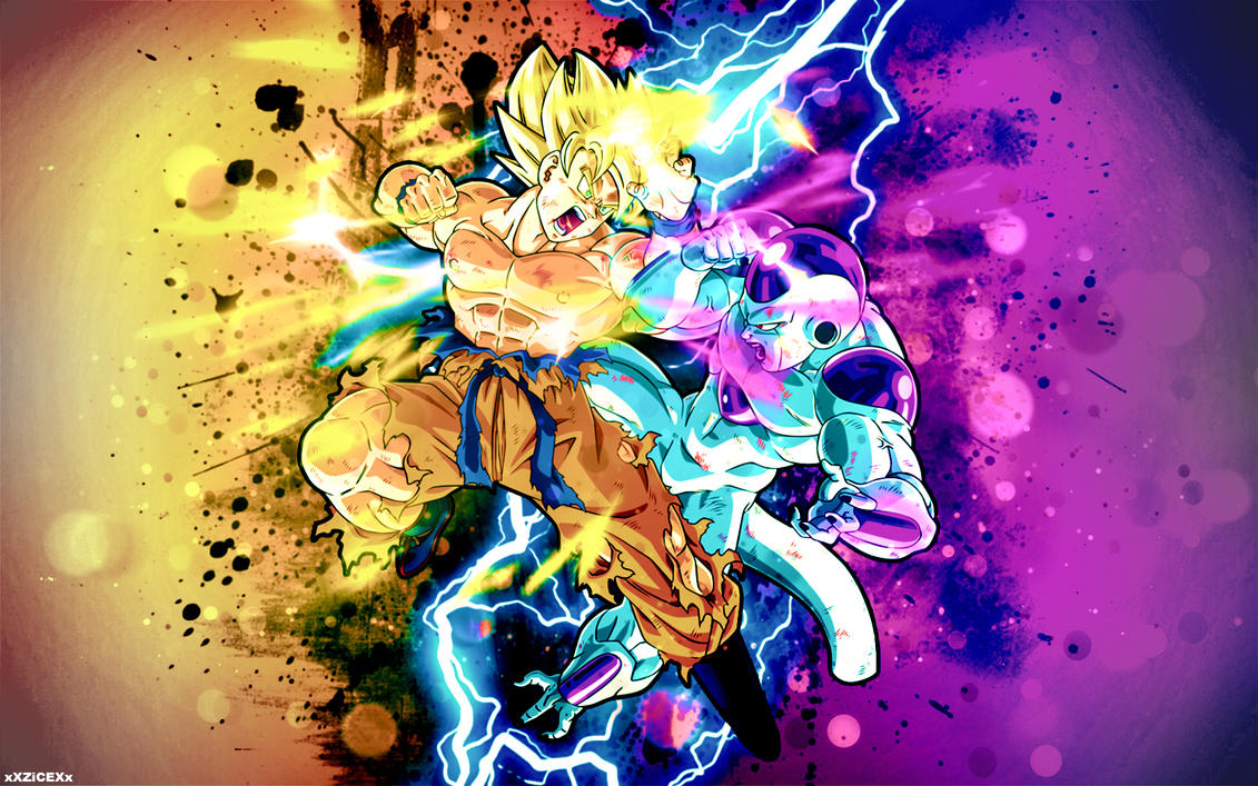 SSJ Goku vs Frieza Wallpaper by xXZiCEXx on DeviantArt