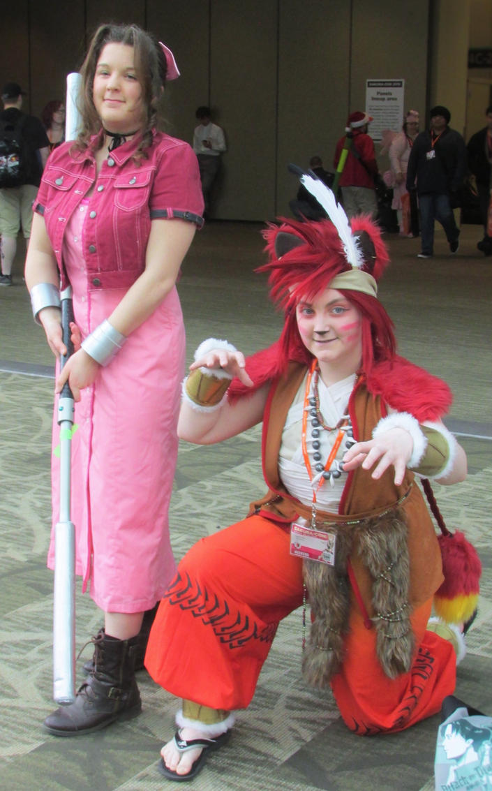 Aerith and Red XIII by 93FangShadow on DeviantArt