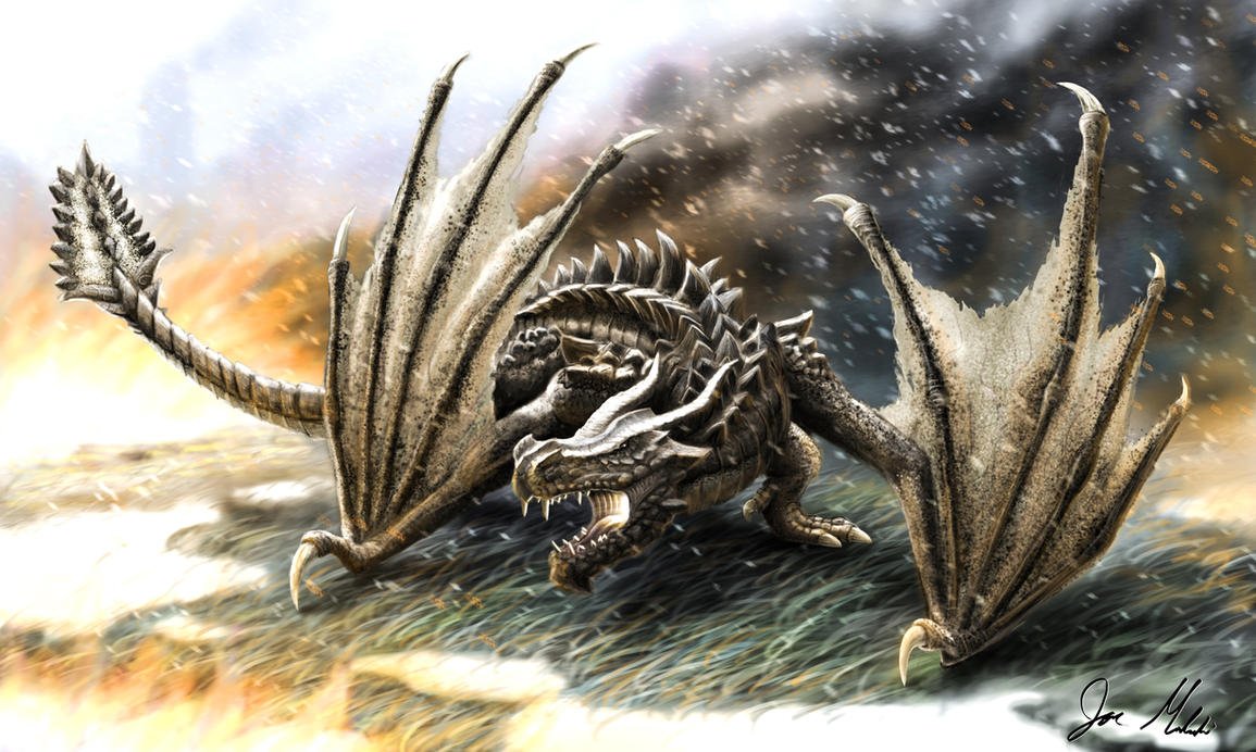 Skyrim Dragon by Humblebee12