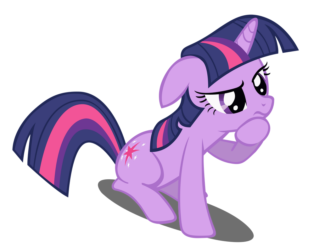 Pondering Twilight Sparkle Vector (Redone) by Dipi11