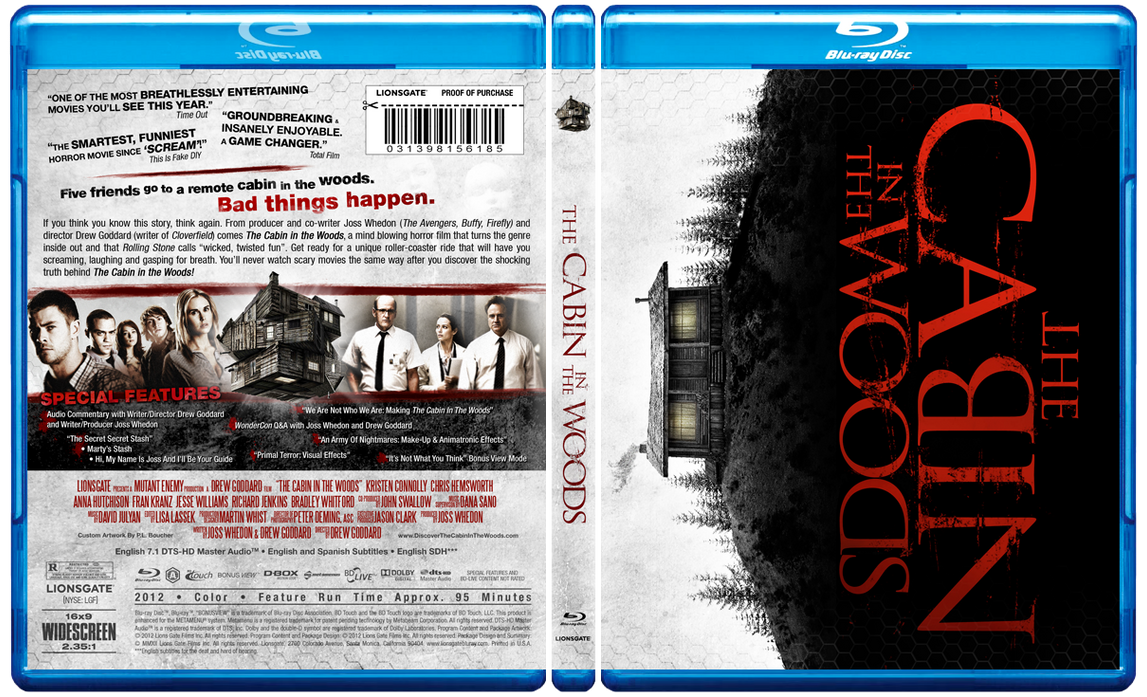 Cabin In The Woods Blu-ray Cover by themadbutcher on 