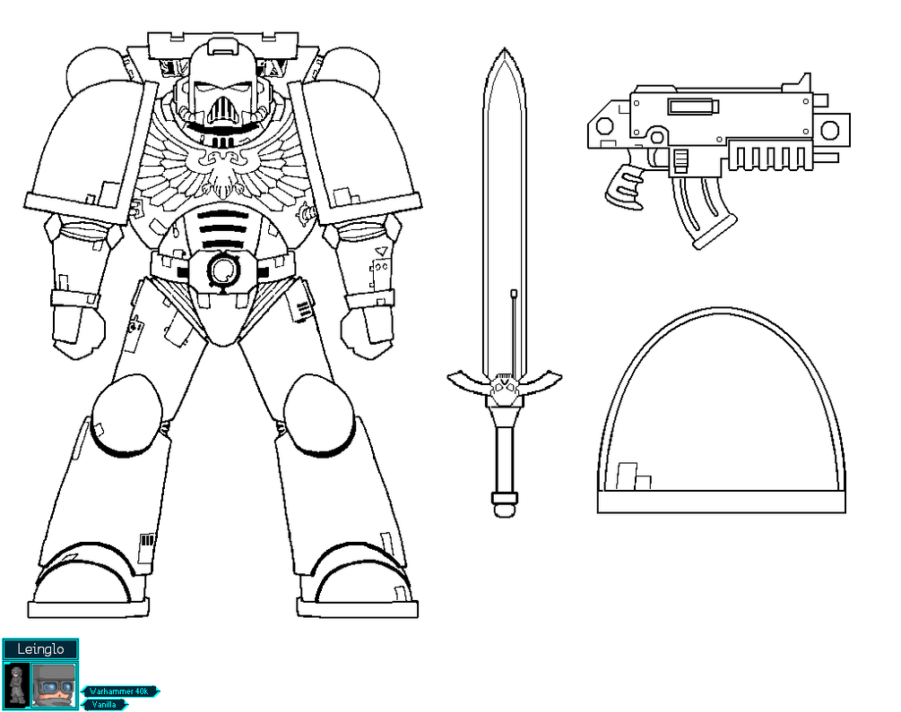 Space Marine Color Template V2 by leinglo on DeviantArt