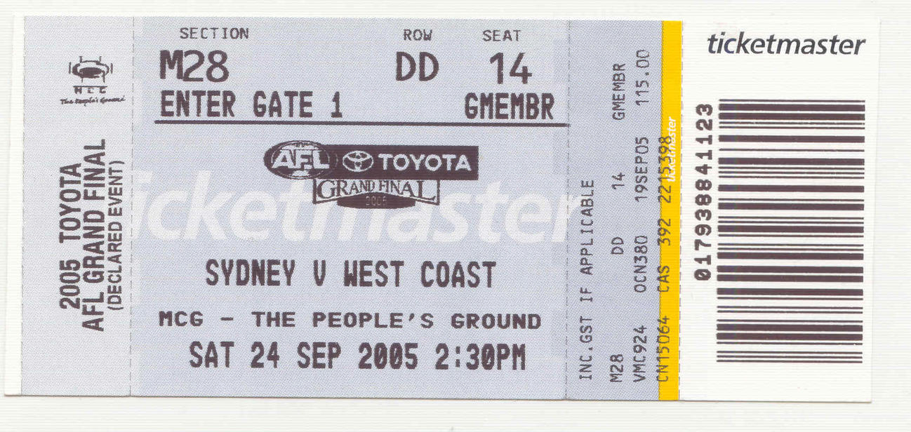 AFL Grand Final Ticket by JD777 on DeviantArt
