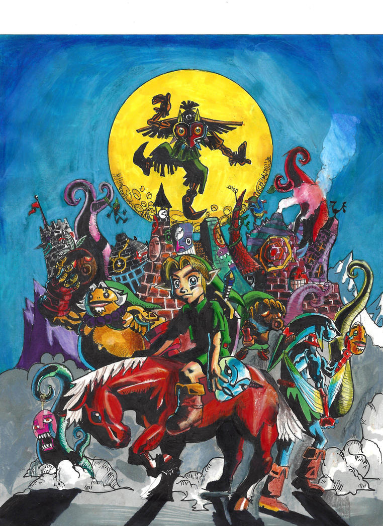 Zelda Majoras Mask Poster 90s graphics FINISHED by ...