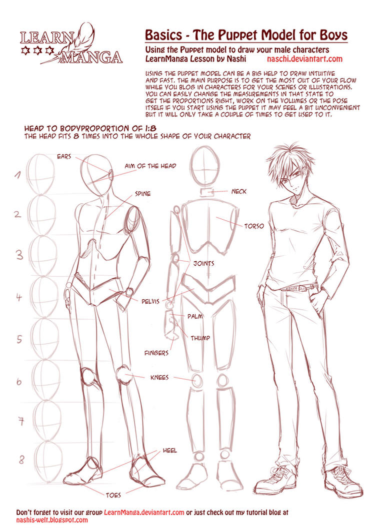 How To Draw Manga Body - Lessons - Blendspace