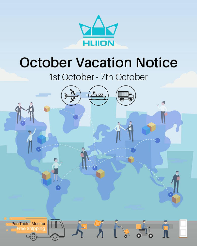 October Vacation Notice by huion on DeviantArt