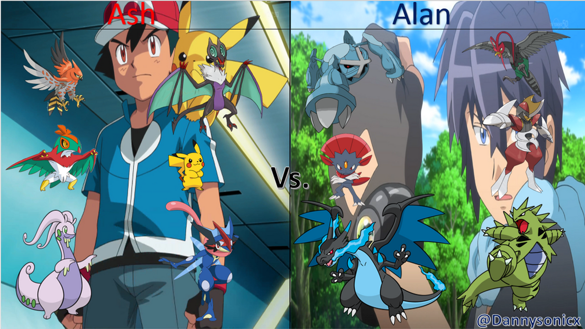 Ash Vs Alan (Kalos League Battle) by Dannysonicx on DeviantArt