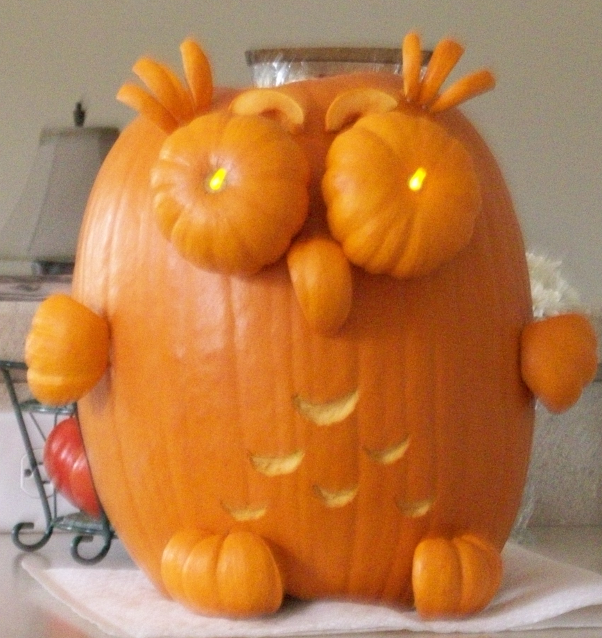 Owl Pumpkin by mizz-izzy on DeviantArt
