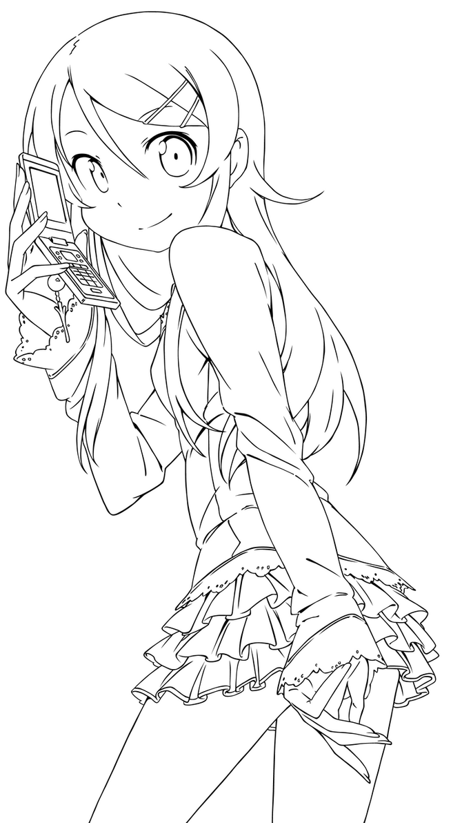 Anime Girl Coloring Pages Online - Coloring Pages