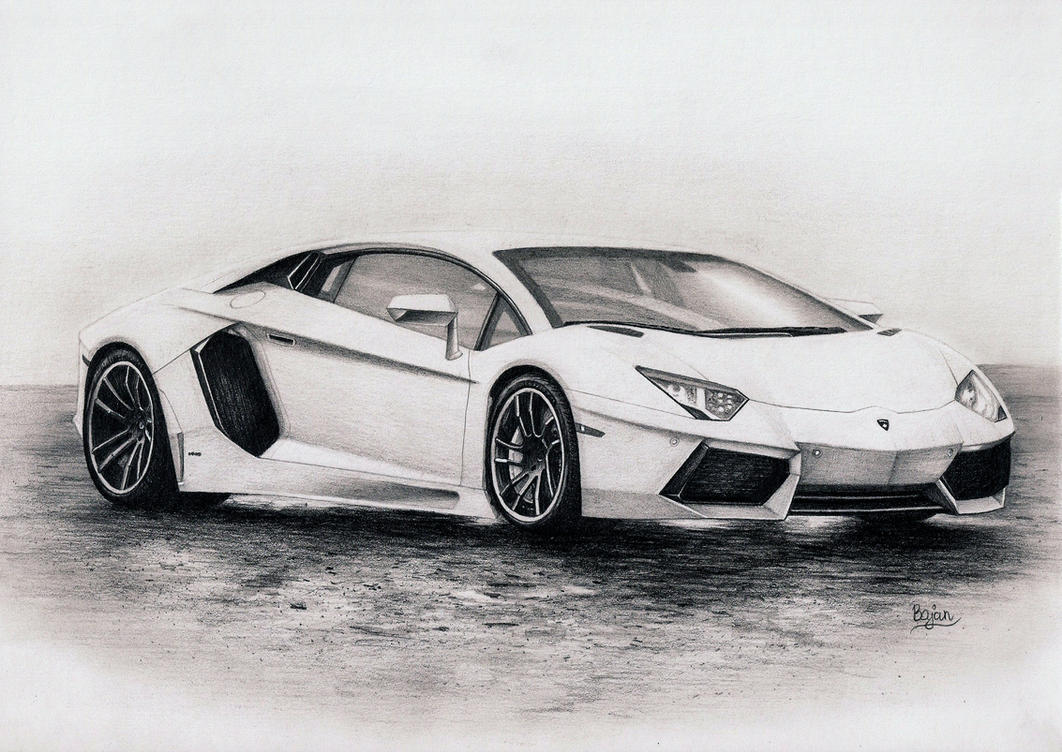 Lamborghini Aventador drawing by Bajan-Art on DeviantArt