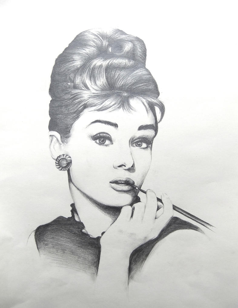 Audrey Hepburn HB Pencil by FatBabyDave on DeviantArt