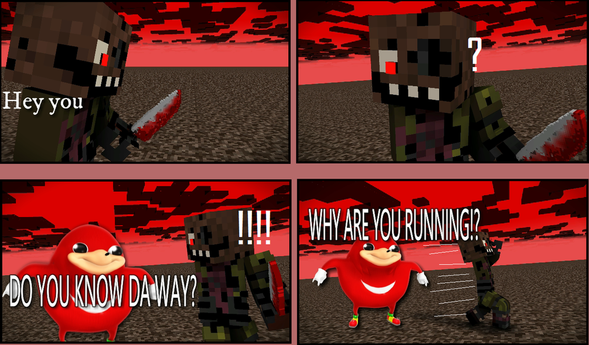 (Comic) Do you know da way, on Minecraft by Firelord6089 