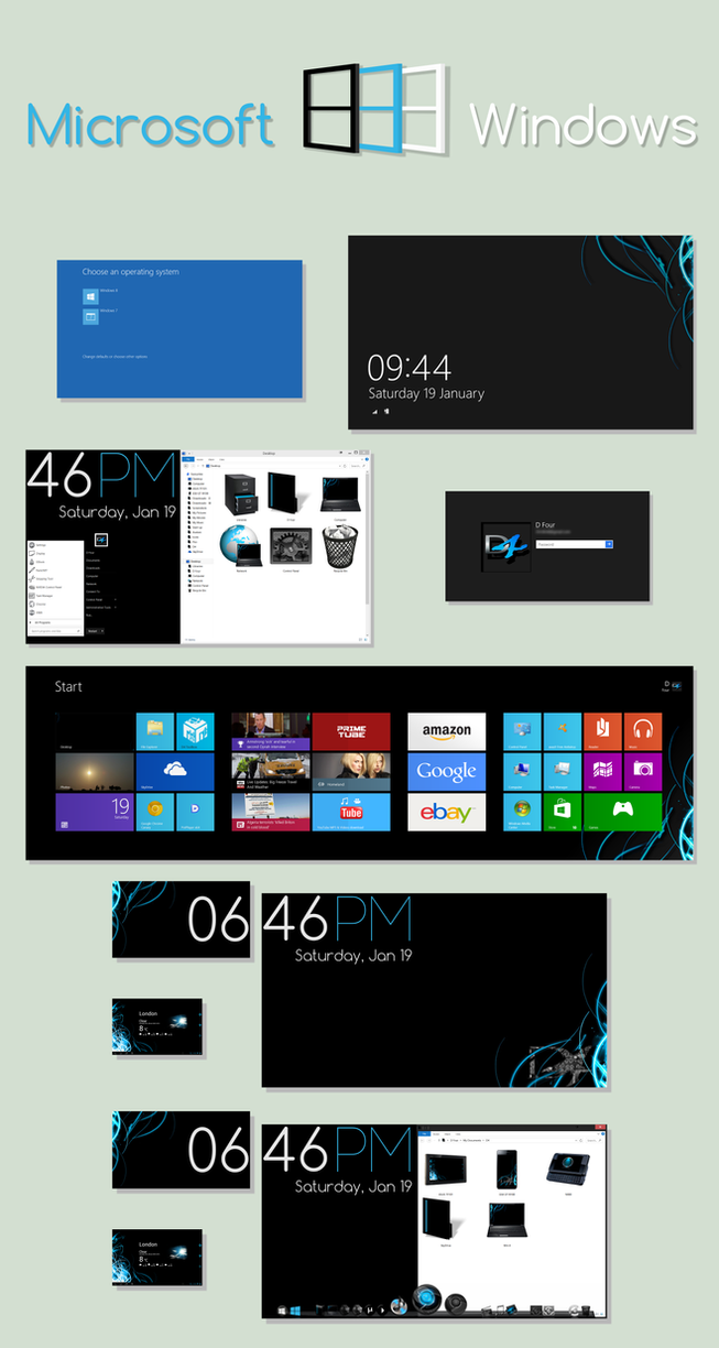 Windows 8 D4rK Icons and Wallpapers by D4rKlar on DeviantArt