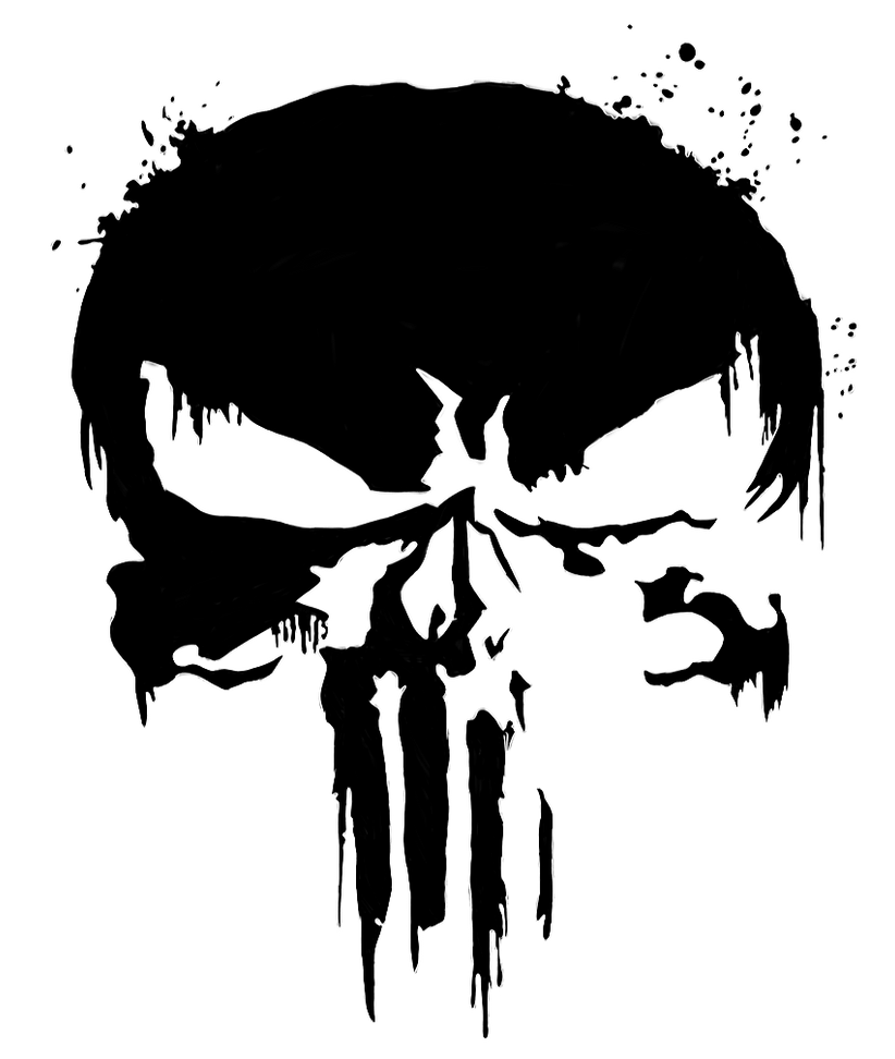 Filler Black Punisher Skull Fade To Black By Justicewolf337 On