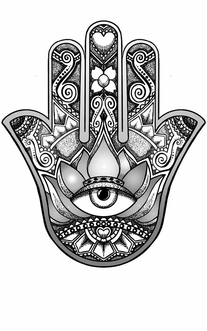 hamsa hand design by andywillmore on DeviantArt