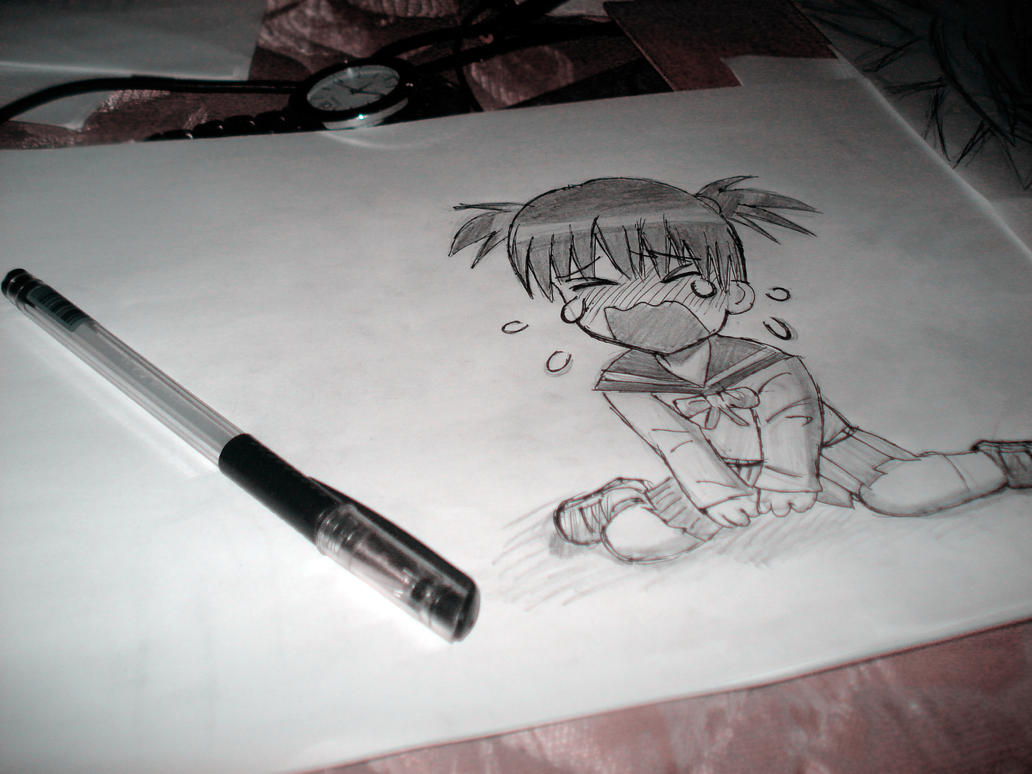 Draw Anime Girl Chibi: Crying by dhykandhykaa on DeviantArt