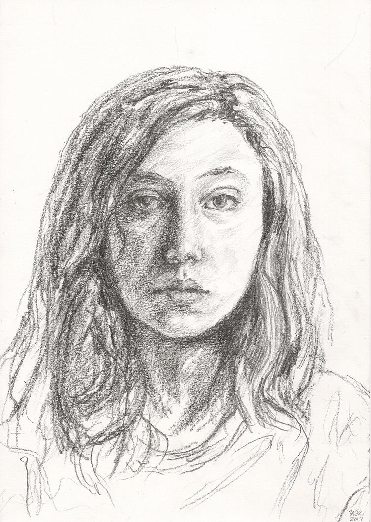 Self Portrait in pencil by Yasmin88 on DeviantArt