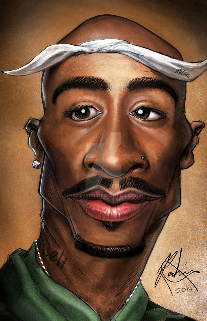 Tupac Cartoon Pictures Tupac Artmajeur Dozorisozo