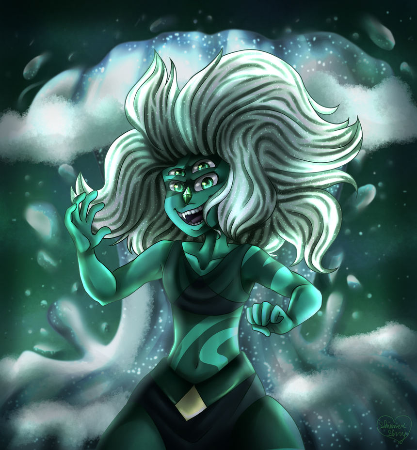 Ok, wow, I can NOT draw water. That background was pain itself. :,) ANYway, I drew this for the Month of Malachite on Steven Universe Amino, but I also drew it because I've really wanted to draw Ma...