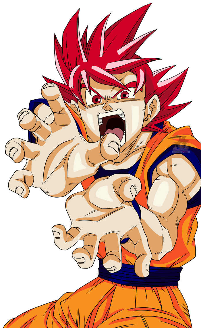 Goku Super Saiyajin Rojo by arbiter720 on DeviantArt