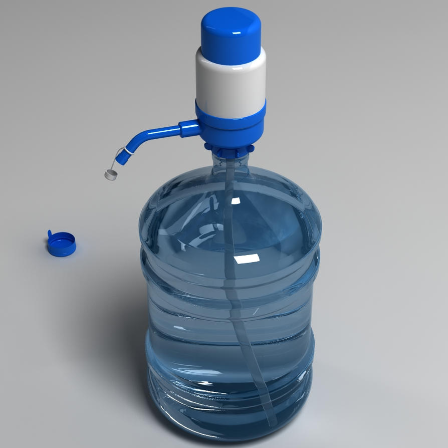 5 Gallon Water Bottle with Pump by Barakadesign on DeviantArt